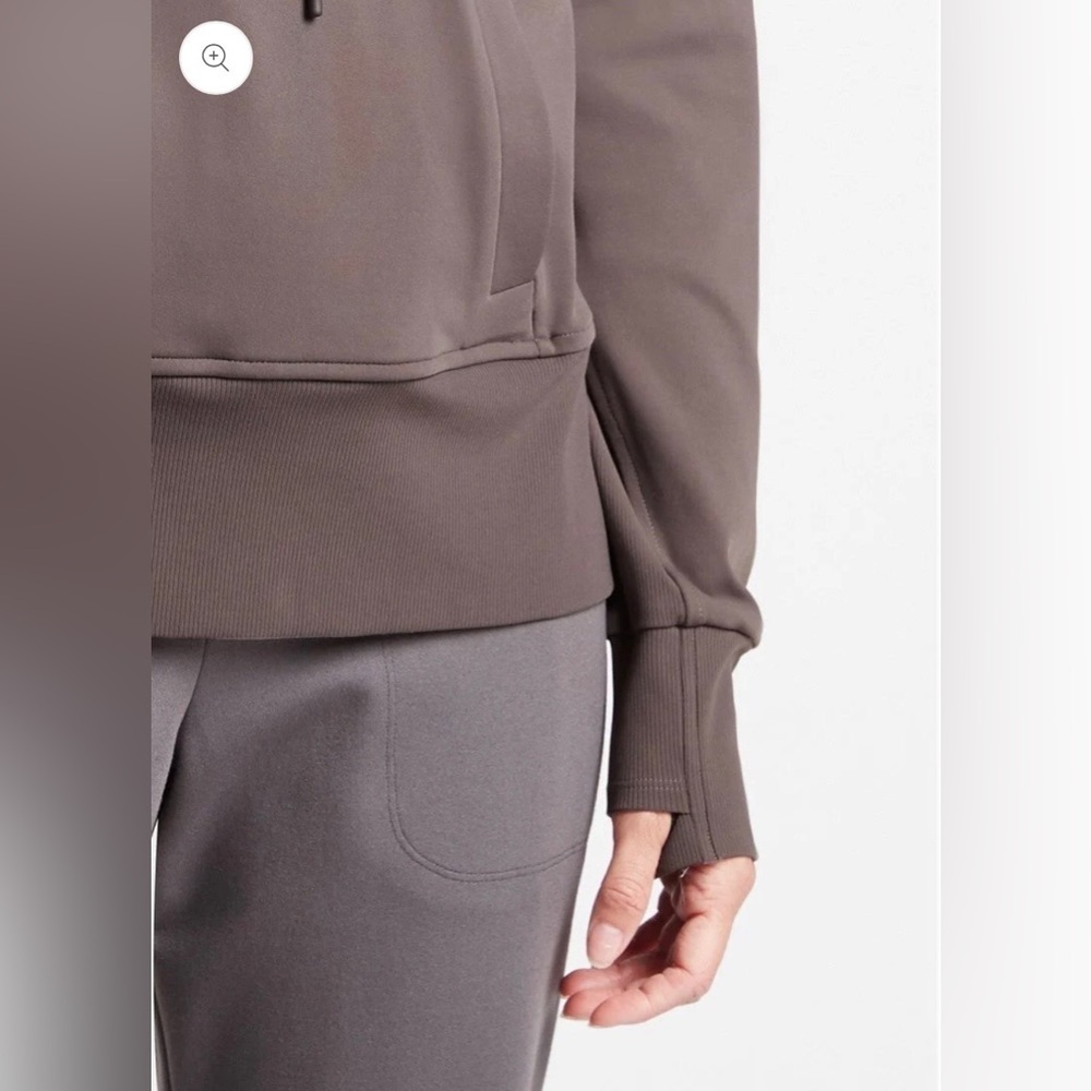 ATHLETA | MISSION HOODIE PULLOVER SWEATER IN SHALE MEDIUM - Picture 4 of 12